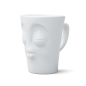 Preview: FiftyEight Henkelbecher Mug KÜSSEND weiss